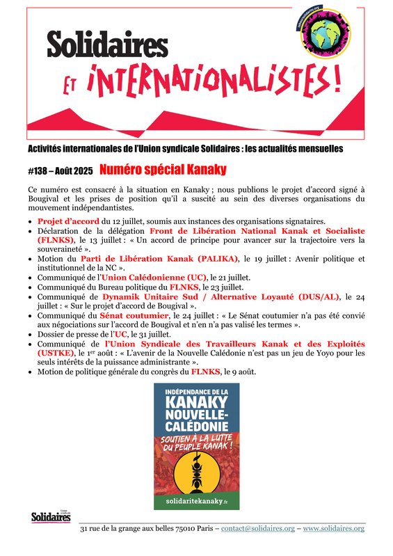 2025 - 8 - 13 - Solidaires international 138 Spécial Kanaky_1